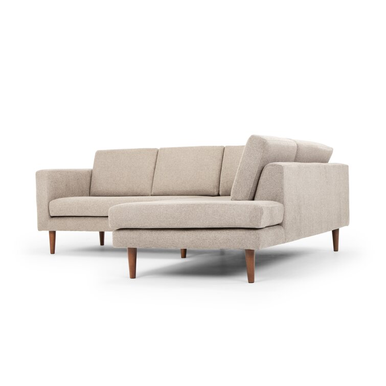 Avenley 89 Wide Sofa & Chaise Upholstery Color: Egypt Light Brown, Orientation: Right Hand Facing