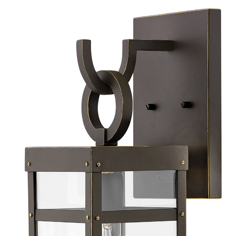 Porter Outdoor Wall Lantern, Oil Rubbed Bronze, 18.5" H x 6" W x 7.5" D