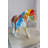 Nifao Collection A Burst of Color Dripping Paint Fiberglass Donkey Statue 33" x 11" x 21"H