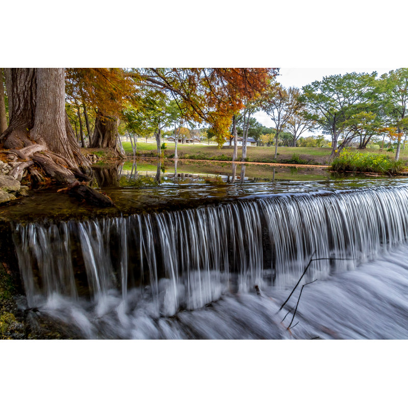 Gambrills Waterfall In Autumn - Wrapped Canvas Print, 30cm H x 46cm W x 3.8cm D