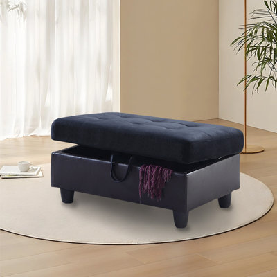 Microfiber Upholstered Storage Bench