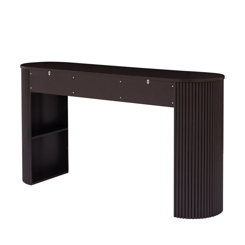Console multifonctionnelle en MDF, style rétro, usage polyvalent
