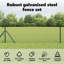 Hexagon Fence Green Steel-2116539508