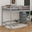 Lit mezzanine double avec garde-robe et escalier-1794042569
