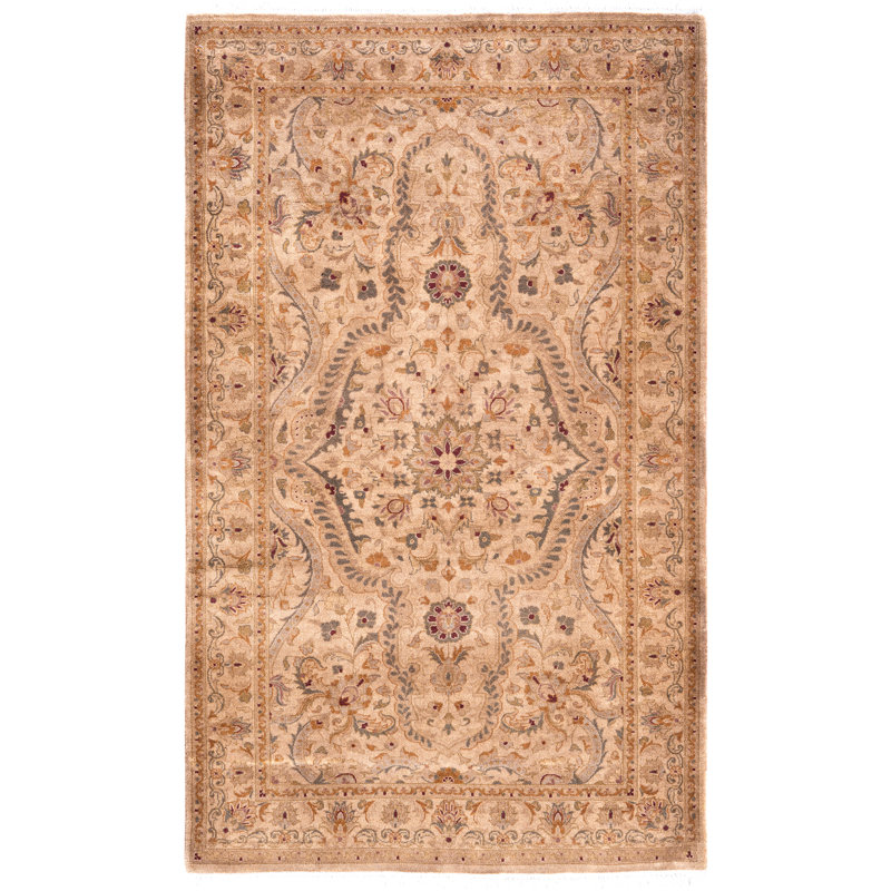 Overdyed Hand-Knotted Wool Modern-Contemporary Brown Area Rug 3' 2" x 5' 2"