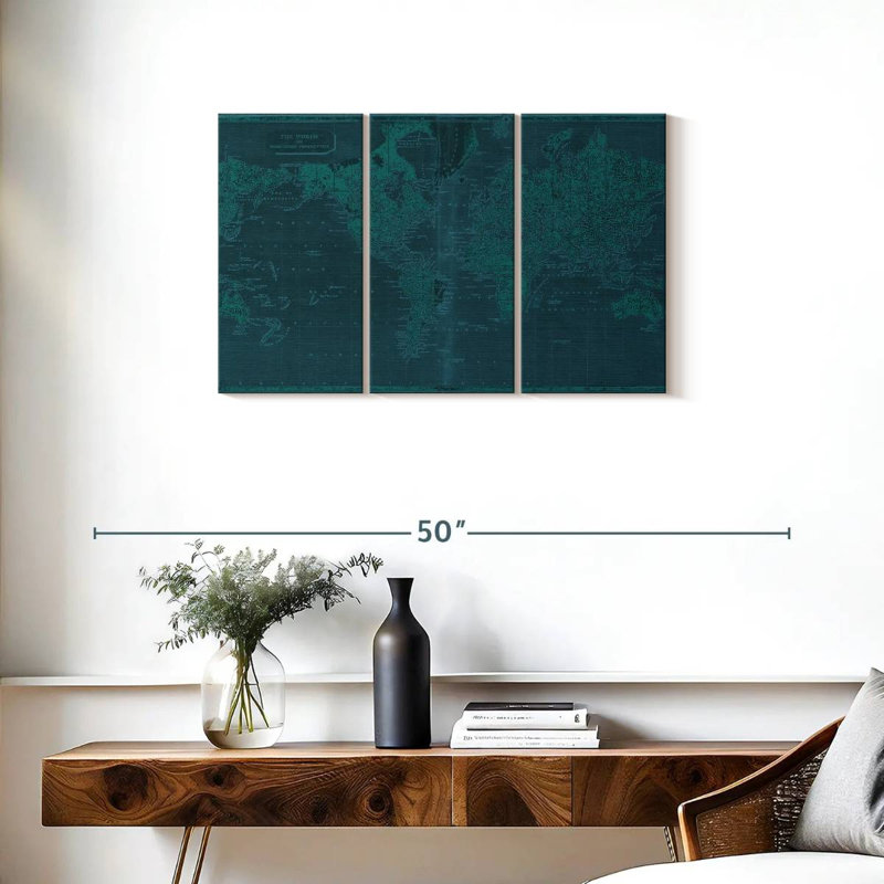 Aliaz Across The Map, 20" H x 33" W