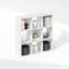 Étagère à livres à 9 compartiments, rangement cubique, 29,7 x 89,7 x 90 cm, idéale pour le salon, la chambre ou le bureau, blanche.-799357136
