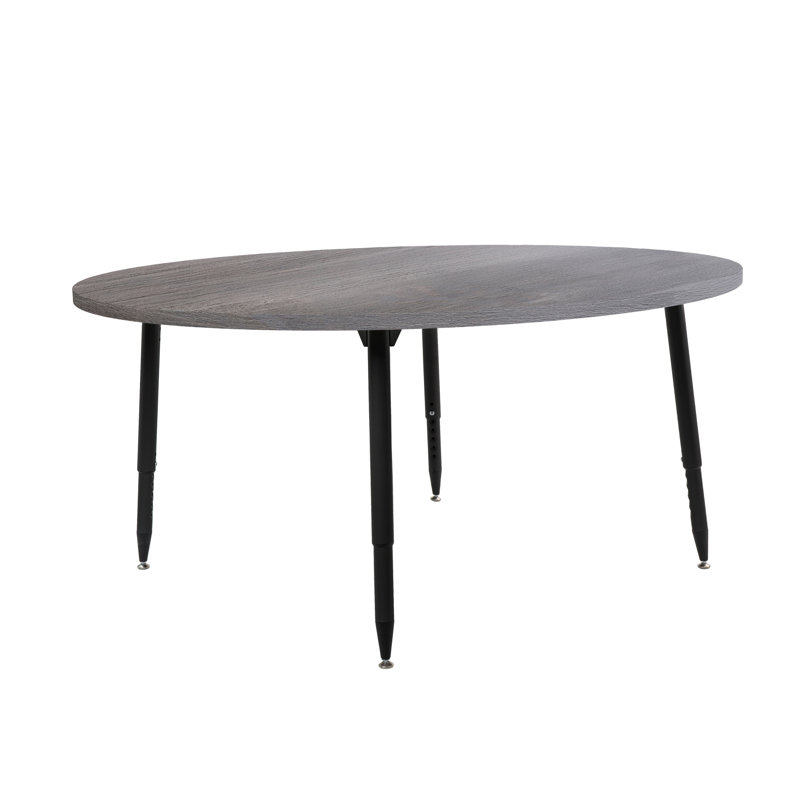 Table d'activité 48 po Adapte, 60 po x 36 po, Bois gris / noir