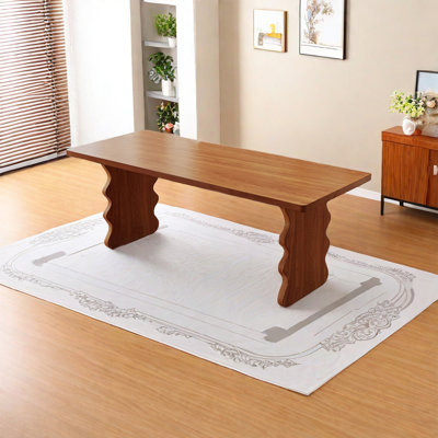 Solid wood dining table