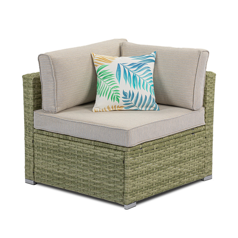 Chaise de patio avec coussins Cassilis