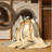 Machine Washable Pavli Giraffe Traditional Block Print Rug in Beige – Beige Binding-79610707