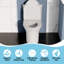 Left-Mount Flush Elongated One-Piece Toilet-1.1/1.6 GPF Water-Efficient Design (Seat Included)