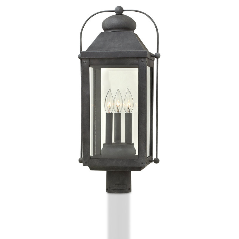 Anchorage 3-Light Lantern Head, Aged Zinc