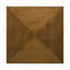 Table basse carrée en bois brun noyer