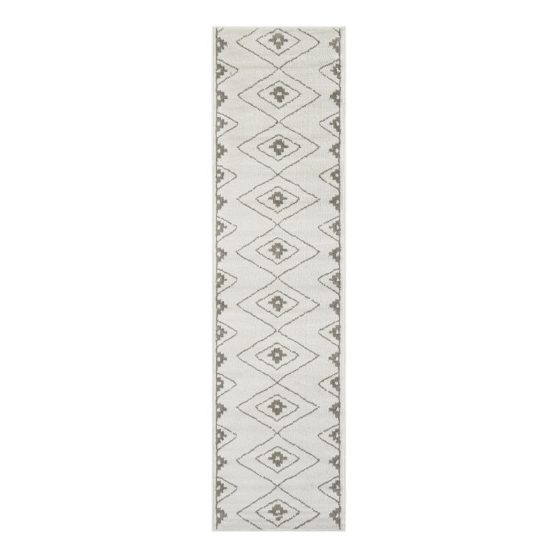 Latitude Run® Vefsna Nikolis Rug Ivory, Runner 2'7" x 10'