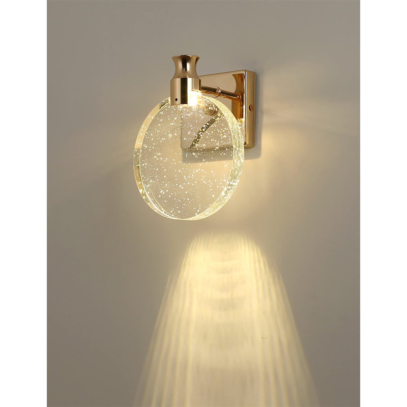 LED Spotlight, Gold, 20" H x 16" W x 6" D