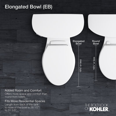 Toilette allongée deux pièces Wellworth 1,6 GPF (siège non inclus)