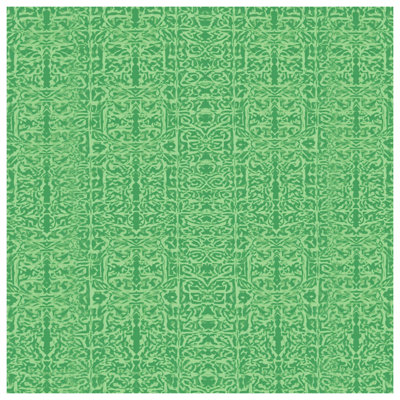 Intricate Green Damask Bath Mat