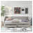 Gray Solid Wood Daybed with Roll-Out Trundle and Two Storage Drawers