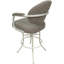 Tabouret de comptoir pivotant rembourré avec structure en métal Pompton-1523330103-1523330096