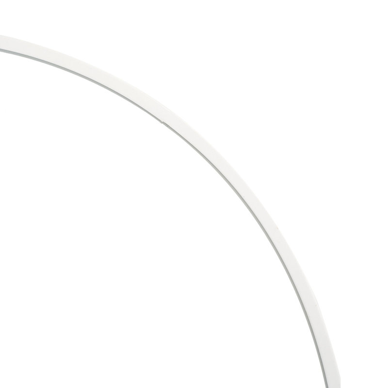 Metal Rectangle Mirror, White, 2.8 cm H x 50 cm W