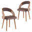 Chaise de salle à manger rembourrée avec structure en bois-459878684-468840567