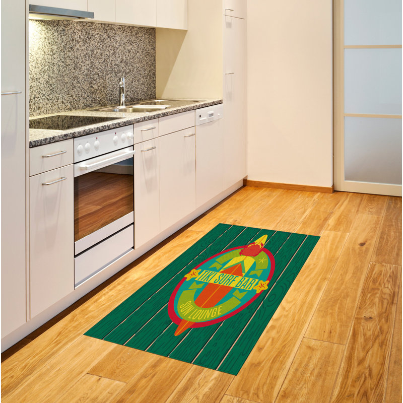 Tiki Bar High Density Long Fiber Poly Threads Decorative Area Rug Carpet, Rectangle 2'7" x 5'