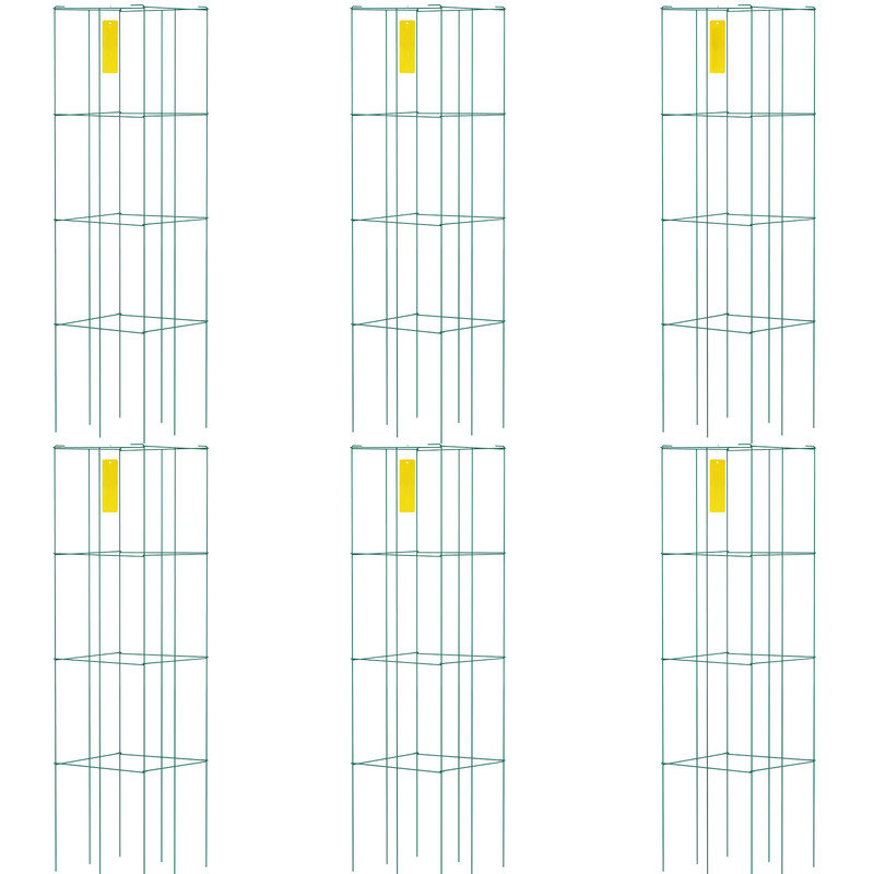 Cages à tomates (paquet de 6), tours de soutien pour plantes, légumes, plantes, fleurs et fruits grimpants