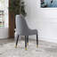 Chaise de salle à manger moderne en similicuir avec conception ergonomique et pieds en bois massif, ensemble de 2 pour une assise confortable-689458721