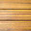 Table de salle à manger d'extérieur ronde en bois d'acacia, table bistro ronde, finition teck