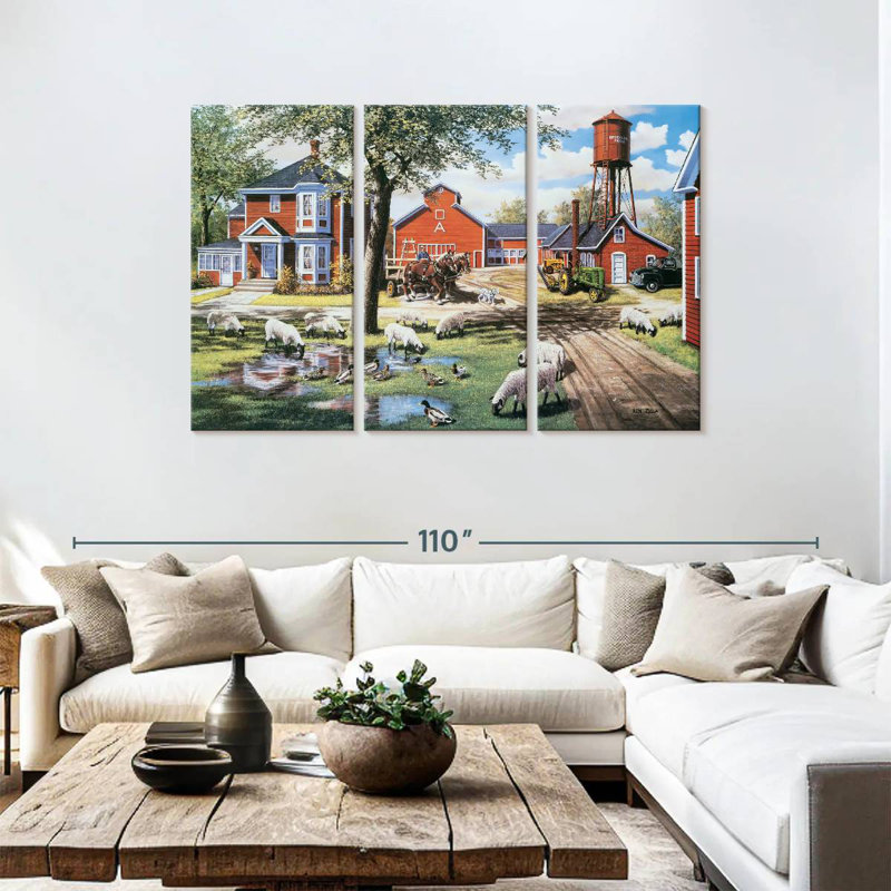 Alvord Earle Brown Farm, 48" H x 74" W