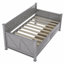 Lit de jour simple, avec 2 grands tiroirs, structure en forme de X-581584878