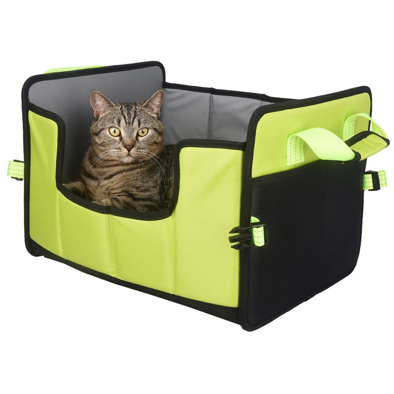 Large Green Nylon Folding Travel Pet Bed
