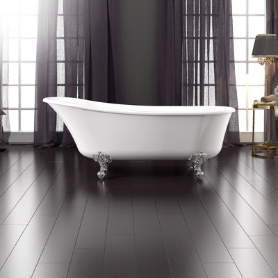 68.8'' x 28.5'' Freestanding Soaking Bi-Mat Bathtub