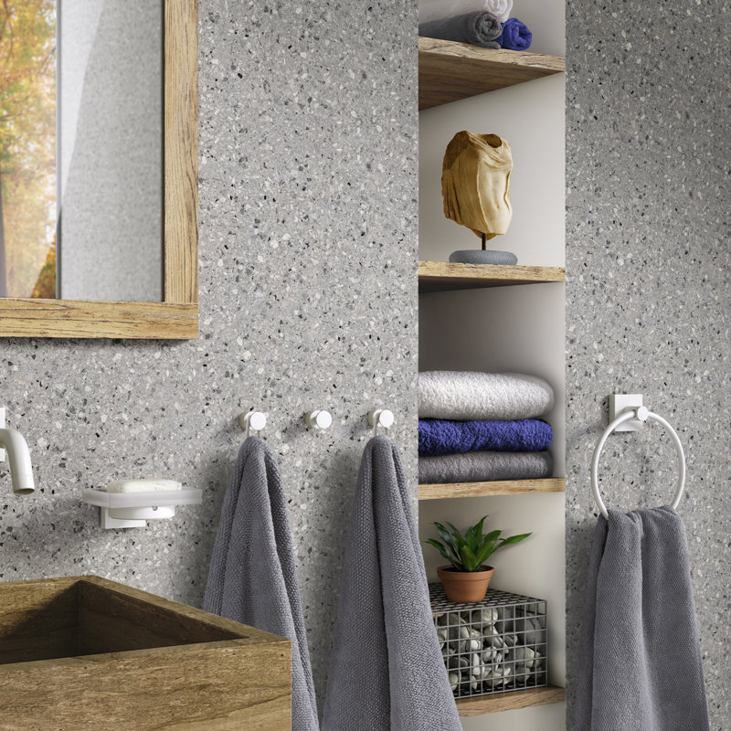 Wall mounted towel ring -square escutcheon 