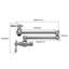 Robinet de cuisine mural Topcraft
