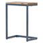 Table d'appoint rectangulaire antique en bois de sapin et en fer de grande taille, idéale pour différents environnements de vie, 18,53 po de profondeur, 13,07 po de largeur, 26,07 po de hauteur, une grande table avec une base foncée contrastante