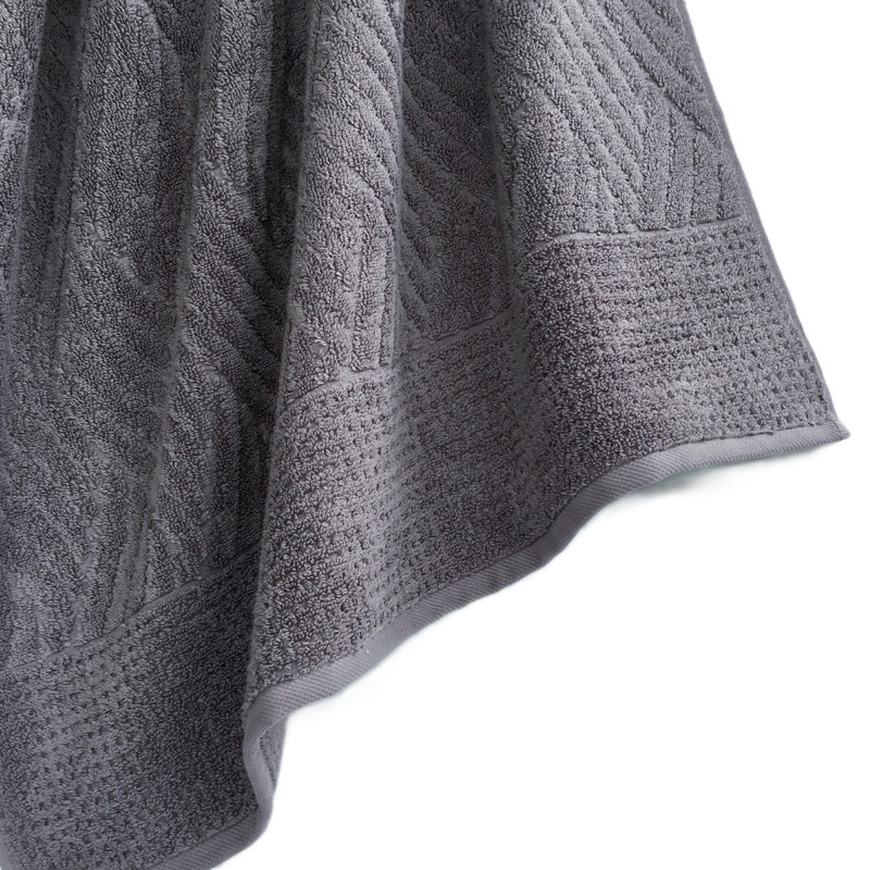 Ensemble de draps de bain en coton Charlbury, Acier