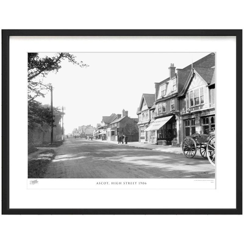 Ascot, High Street 1906 - Single Picture Frame Print, 60cm H X 80cm W x 2cm D