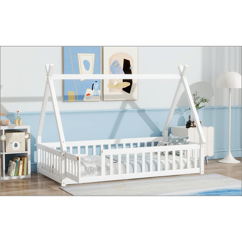 Lit simple en forme de tente, White