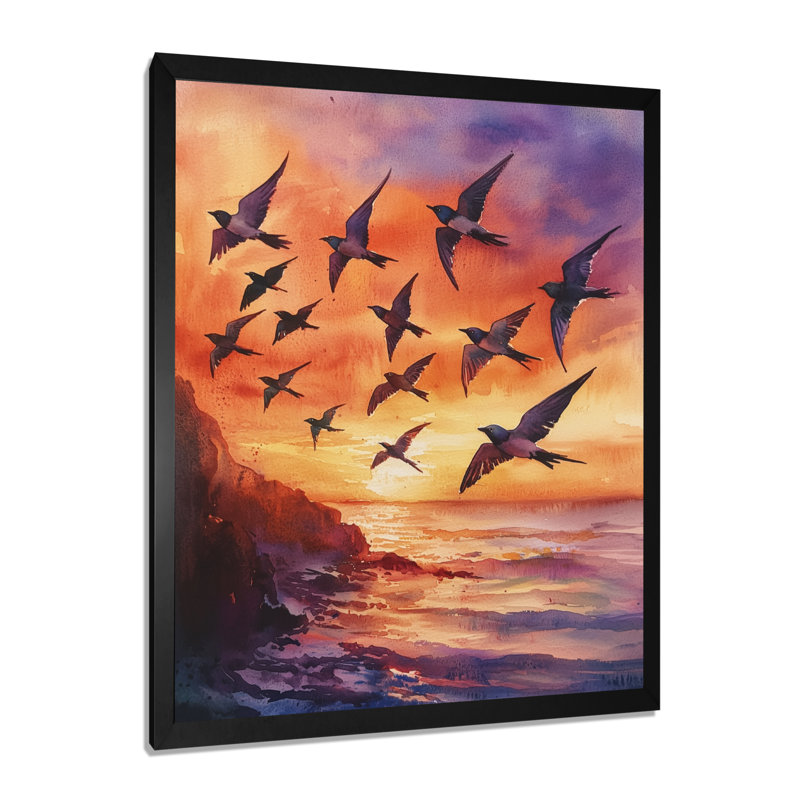 Avamarie - Animals Wall Art Prints, H 44 po x l 34 po, Noir, noir, noir, noir, Reproduction encadrée d'une seule photo