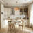 4 Light Gold Metal Rattan Drum Chandelier