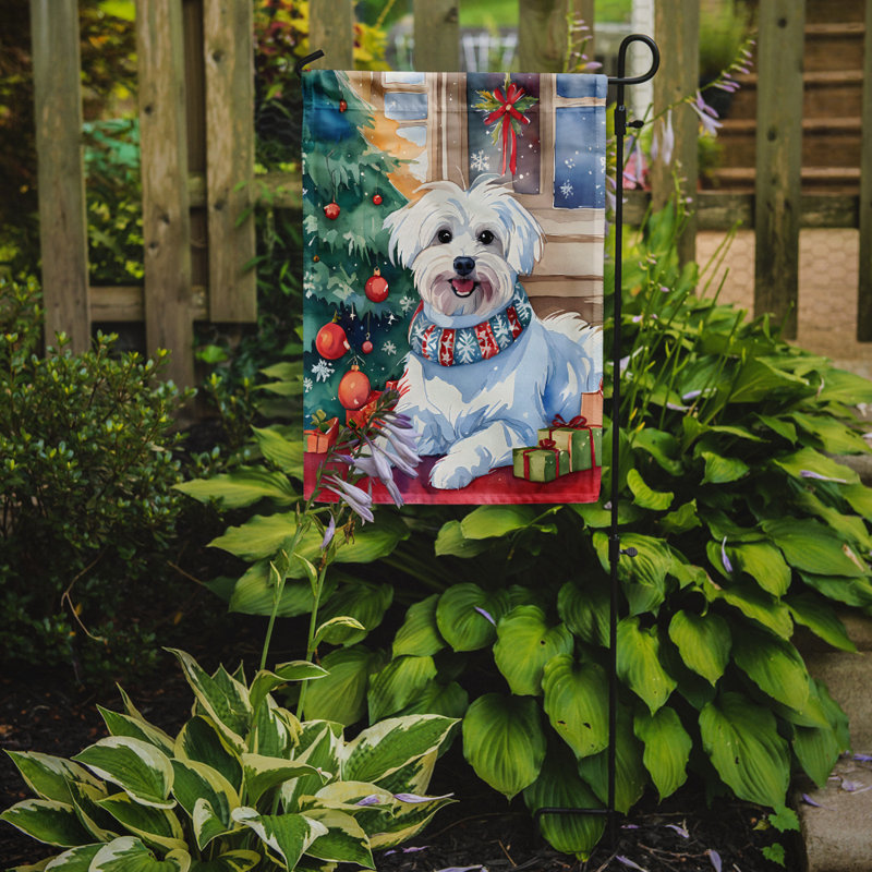 Drapeau de jardin en polyester à 2 faces, H 15,5 po x l 11,25 po