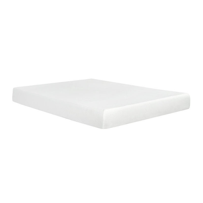 Matelas en mousse viscoélastique gélifiée 8 pouces dans une boîte, taille simple avec housse en jacquard double infusé à l'aloès