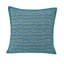 Oreiller carré en coton tissé à la main Artisan - motif bleu océan - 24 po-948245804