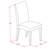 6 Piece Dining Set Contains a Rectangle Dining Room Table with X-Legs and 4 Black Color Linen Fabric Parson Chairs with a Bench, Wire brushed Black-1221694511-1221694504