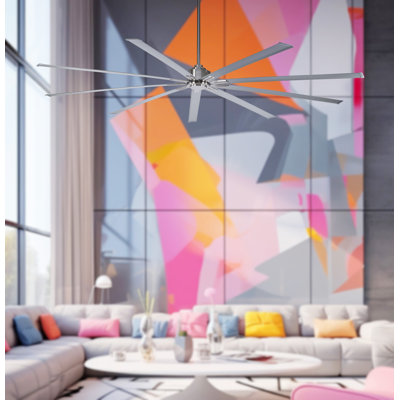 96" Xtreme 9 - Blade Standard Ceiling Fan with Remote Control