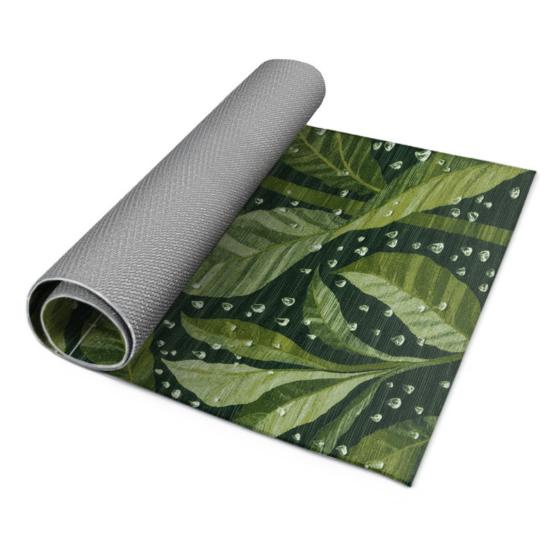 Tapis d'intérieur et d'extérieur vert Nature, Rectangulaire 2 pi x 3 pi