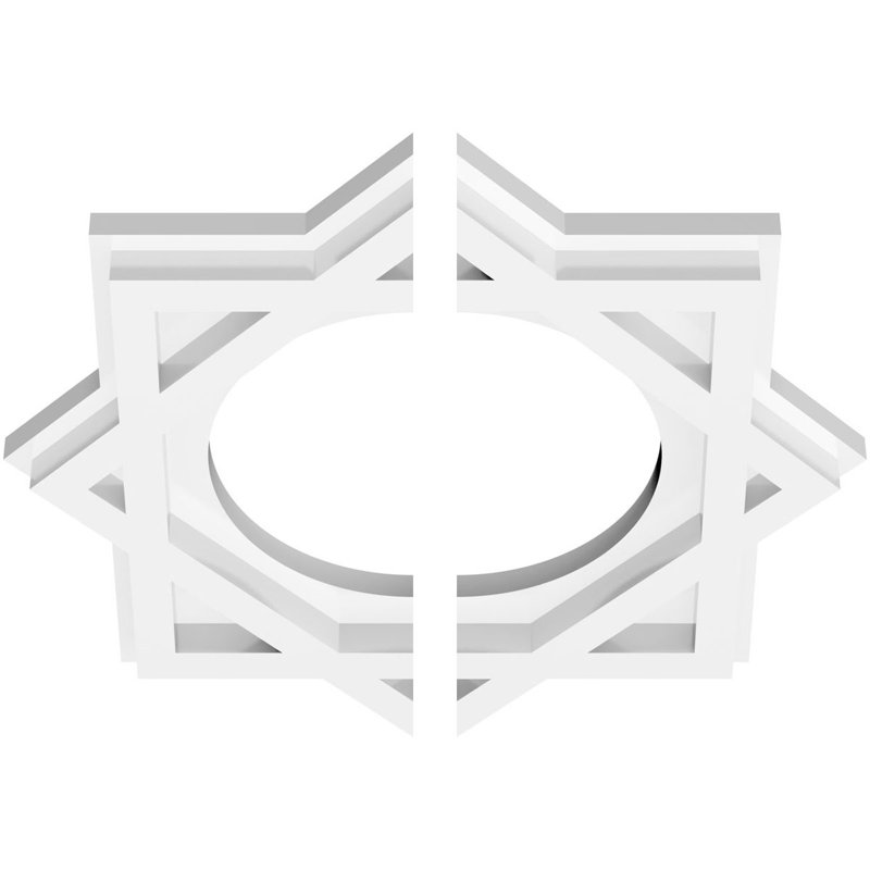 Médaillon de plafond contemporain en PVC de qualité architecturale Axel 10 pi x P 5 po x P 5 1/2 po x P 1 po Axel