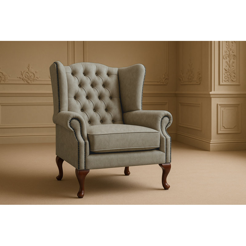 Upholstered Accent Chair, Grey
